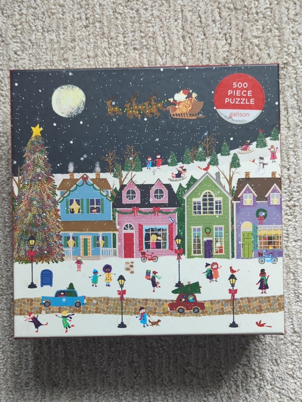 Galison "Yuletide Village" 500-Piece Jigsaw Puzzle